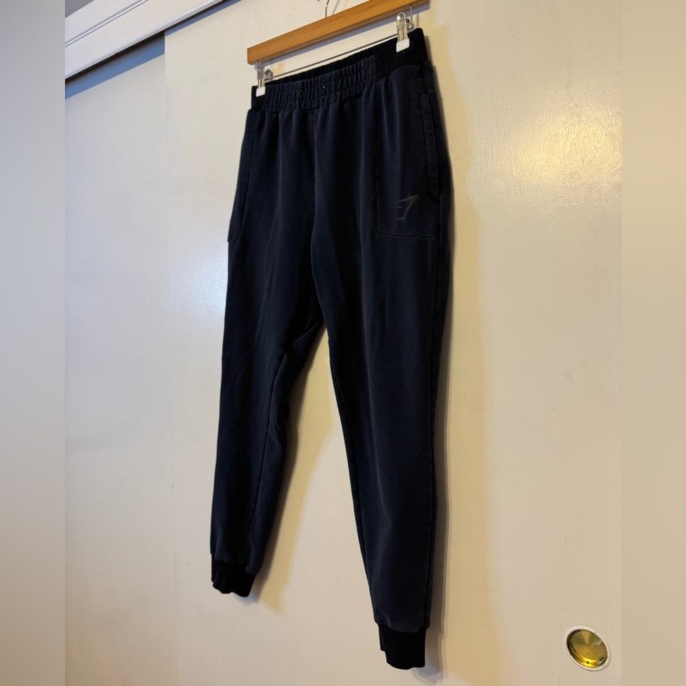 Gymshark Black‎ Athletic Joggers with Logo - Picture 2 of 10